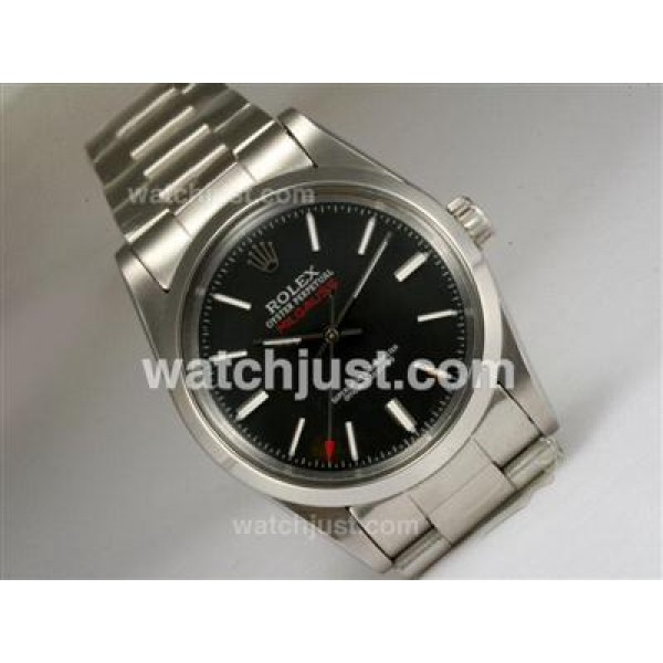 Cheap Rolex Milgauss Replica Watches With Black Dials For Men