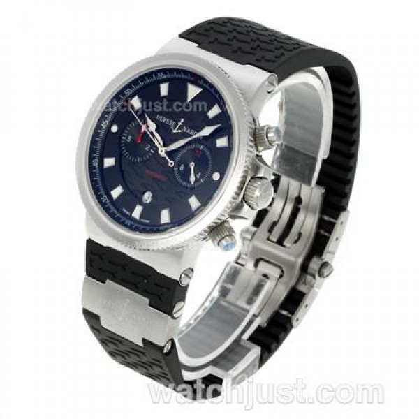 Ulysse Nardin Maxi Marine Automatic with Black Dial-18K Plated Gold Movement