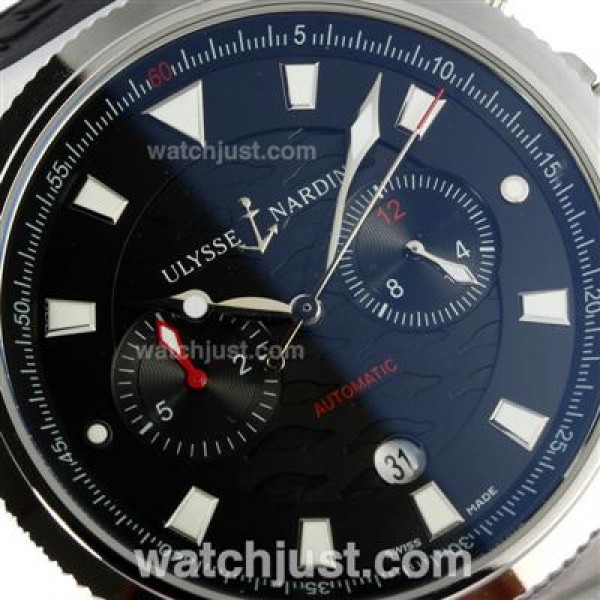 Ulysse Nardin Maxi Marine Automatic with Black Dial-18K Plated Gold Movement