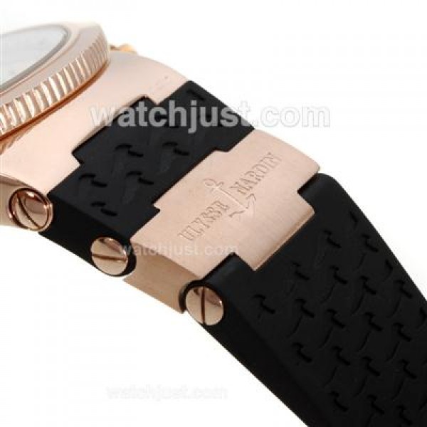 Ulysse Nardin Maxi Marine Working Chronograph Rose Gold Case with White Dial-18K Plated Gold Movement