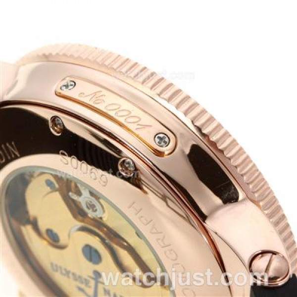 Ulysse Nardin Maxi Marine Working Chronograph Rose Gold Case with White Dial-18K Plated Gold Movement