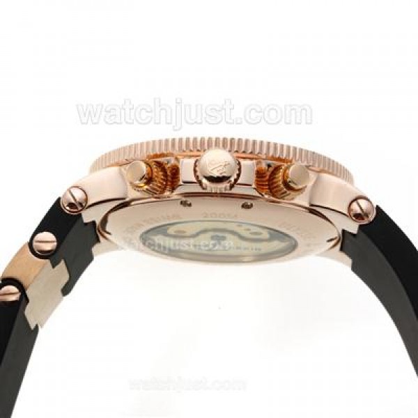 Ulysse Nardin Maxi Marine Working Chronograph Rose Gold Case with White Dial-18K Plated Gold Movement