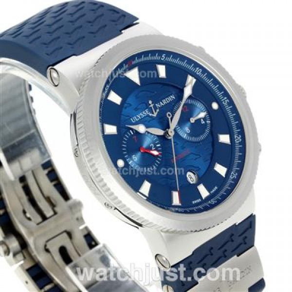 Ulysse Nardin Maxi Marine Automatic with Blue Dial-18K Plated Gold Movement