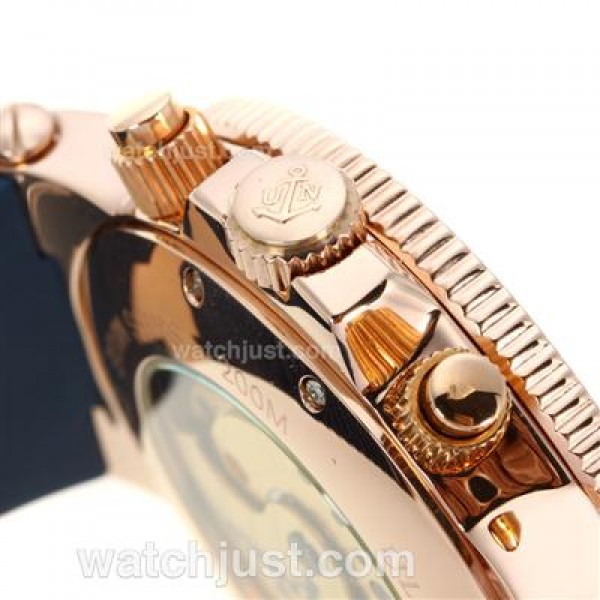 Ulysse Nardin Maxi Marine Automatic Rose Gold Case with Blue Dial-18K Plated Gold Movement