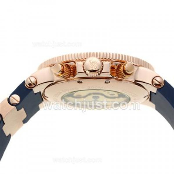 Ulysse Nardin Maxi Marine Automatic Rose Gold Case with Blue Dial-18K Plated Gold Movement
