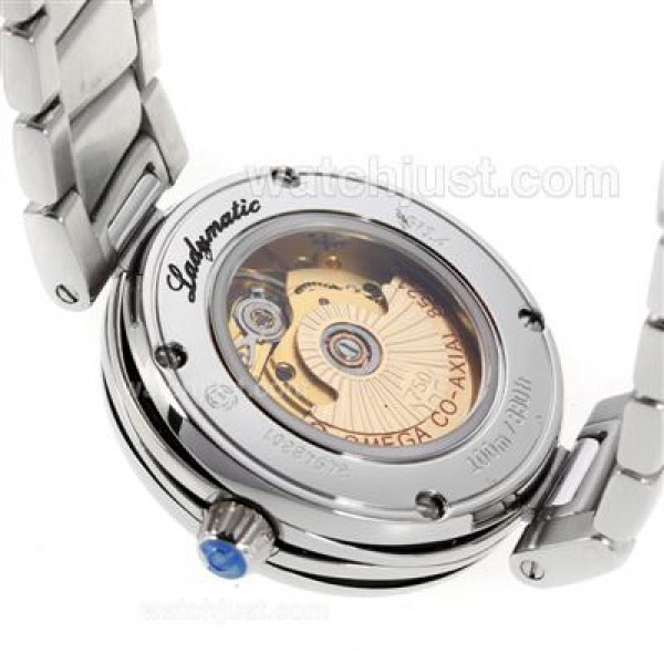 Best Quality Omega Ladymatic Replica Watches With Black Dials For Women