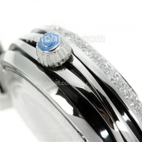 Best Quality Omega Ladymatic Replica Watches With Black Dials For Women