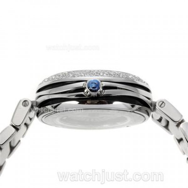 Best Quality Omega Ladymatic Replica Watches With Black Dials For Women