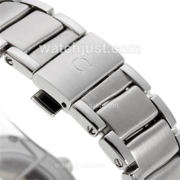 AAA Quality Omega Ladymatic Replica Watches With Black Dials For Women