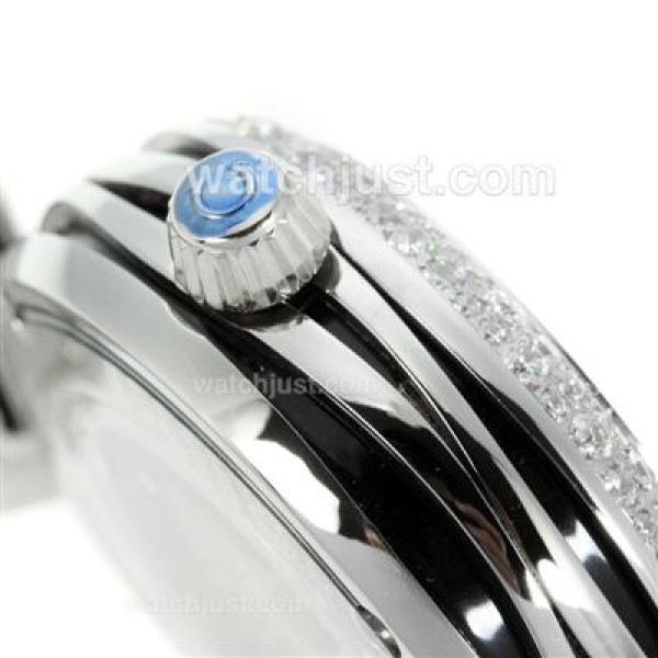 AAA Quality Omega Ladymatic Replica Watches With Black Dials For Women