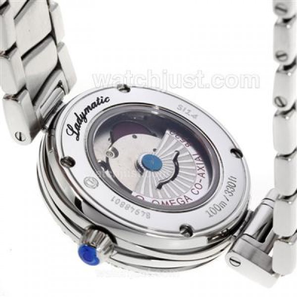 High Quality Omega Ladymatic Replica Watches With White Dials For Women