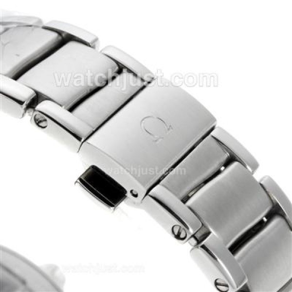 Omega Ladymatic Automatic Diamond Markers with White Dial S/S-Same Chassis as ETA Version