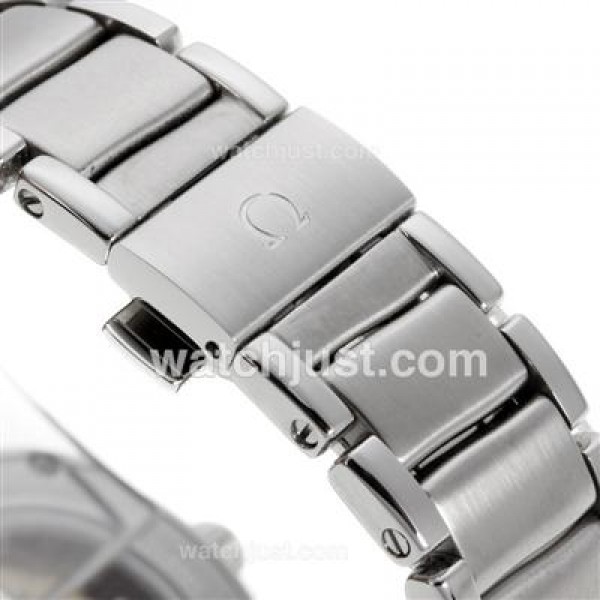 Best 1:1 Omega Ladymatic Replica Watches With White Dials For Women