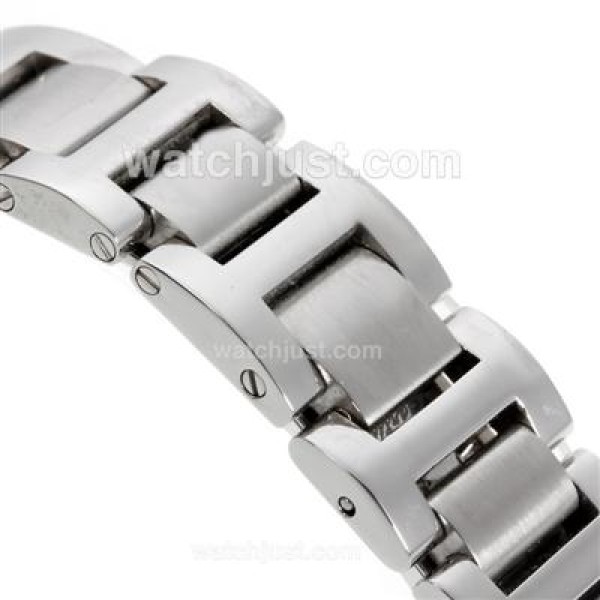 Cartier Ballon bleu de Cartier Swiss ETA Movement Diamond Bezel with White Dial S/S-Lady Size