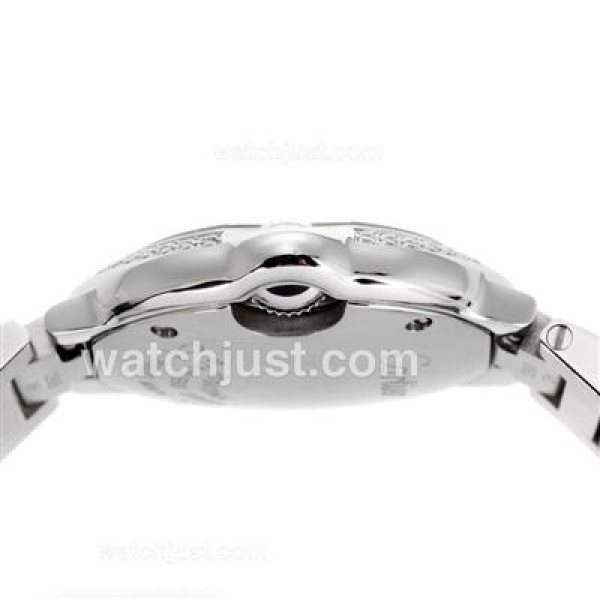 Cartier Ballon bleu de Cartier Swiss ETA Movement Diamond Bezel with White Dial S/S-Lady Size