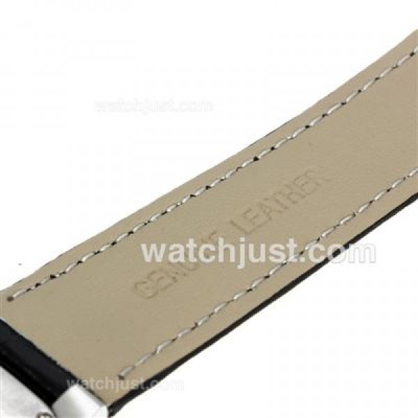 Cartier Ballon bleu de Cartier Automatic Roman Marker with Black Dial-Leather Strap