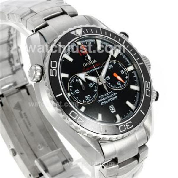 Omega Seamaster Planet Ocean Working Chronograph Ceramic Bezel with Black Dial S/S