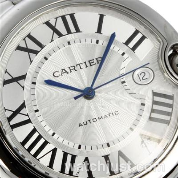 Cartier Ballon bleu de Cartier Swiss ETA 2824 Movement Roman Markers with White Dial-Sapphire Glass S/S