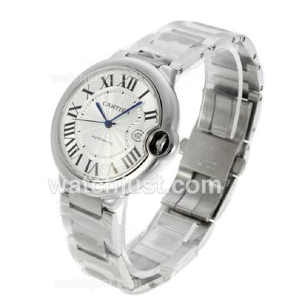 Cartier Ballon bleu de Cartier Swiss ETA 2824 Movement Roman Markers with White Dial-Sapphire Glass S/S