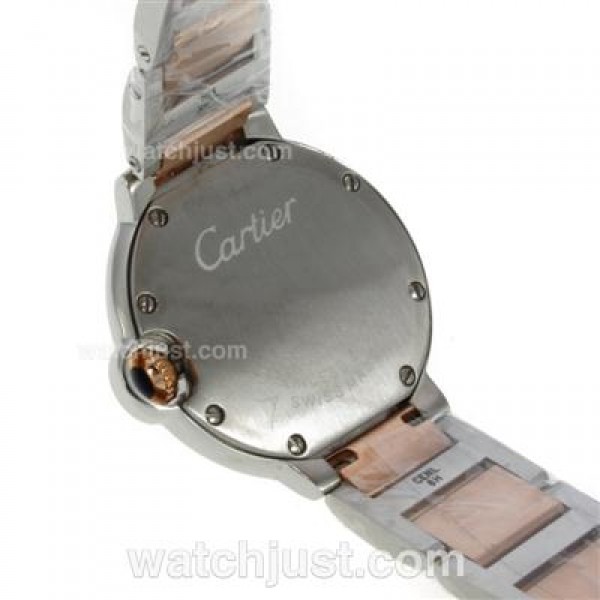 Cartier Ballon bleu de Cartier Two Tone with White MOP Dial-Sapphire Glass-Lady Size