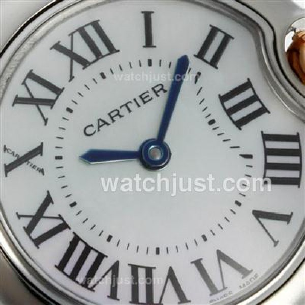 Cartier Ballon bleu de Cartier Two Tone with White MOP Dial-Sapphire Glass-Lady Size