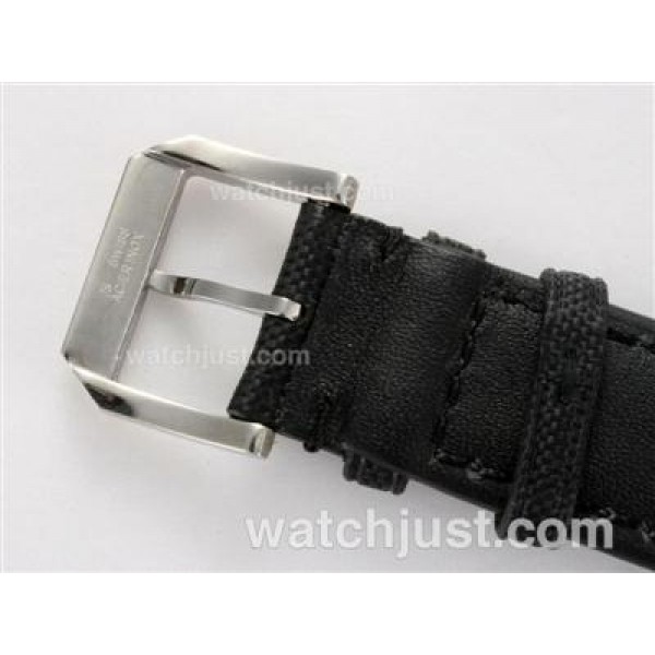 IWC Fliegeruhr Doppel Chronograph Swiss Valjoux 7750 Movement PVD Case with Black Dial-AR Coating