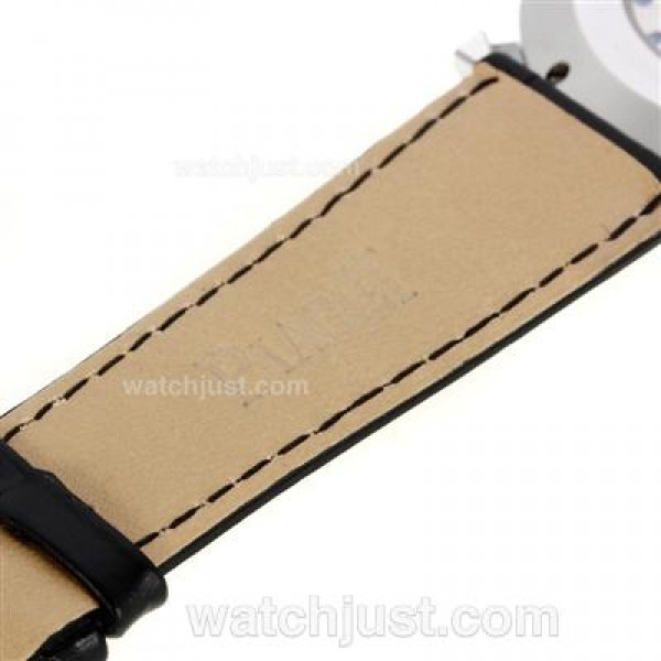Piaget Altiplano Automatic Stick Markers with Black Dial-Leather Strap