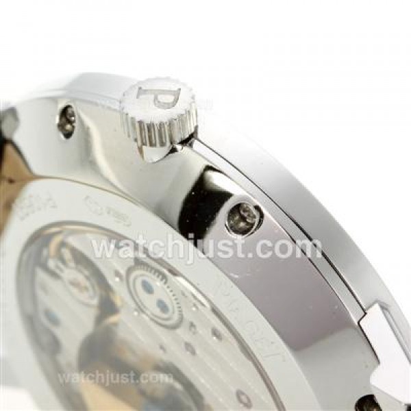 Piaget Altiplano Automatic Stick Markers with Black Dial-Leather Strap