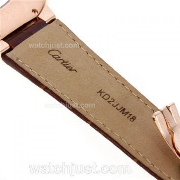 AAA Quality Cartier Calibre de Cartier Replica Watches With White Dials For Sale