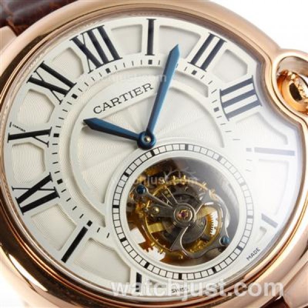 AAA Quality Cartier Calibre de Cartier Replica Watches With White Dials For Sale