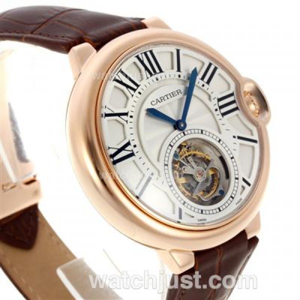 AAA Quality Cartier Calibre de Cartier Replica Watches With White Dials For Sale