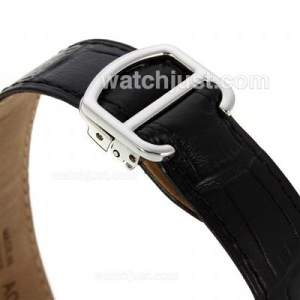 AAA Quality Calibre de Cartier Replica Watches With Silver Dials For Men