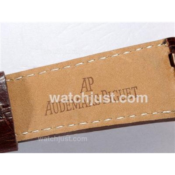 Audemars Piguet Royal Oak Automatic Rose Gold Case with White Dial