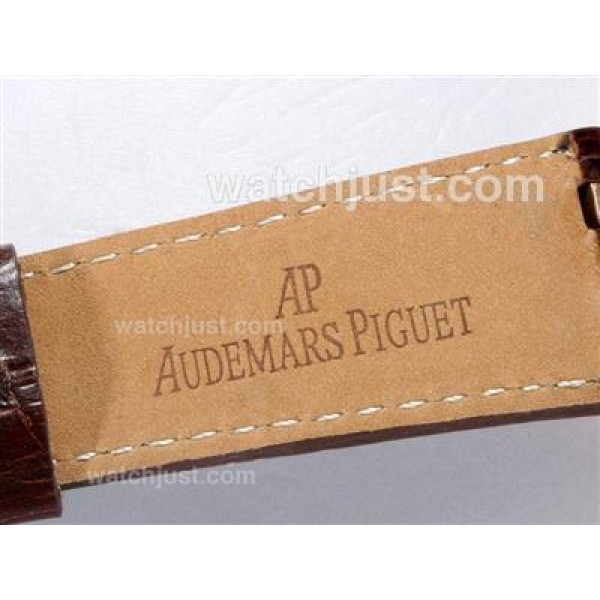 Audemars Piguet Royal Oak Automatic Rose Gold Case with Black Dial