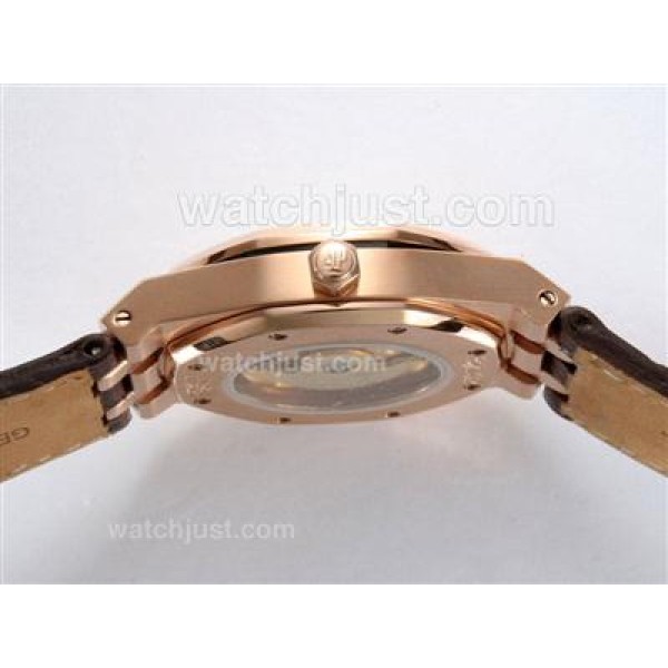 Audemars Piguet Royal Oak Automatic Rose Gold Case with Black Dial