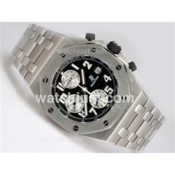Audemars Piguet Royal Oak Chronograph Swiss Valjoux 7750 Movement with Black Dial