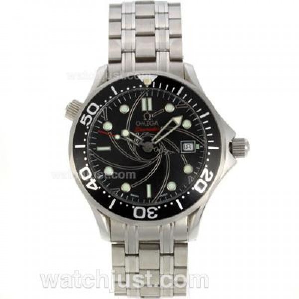 Omega Seamaster Automatic Black Bezel with Black Dial S/S