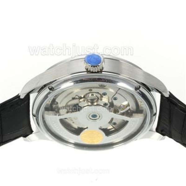 IWC Portuguese Tourbillon Working Power Reserve Automatic with White Dial-Leather Strap