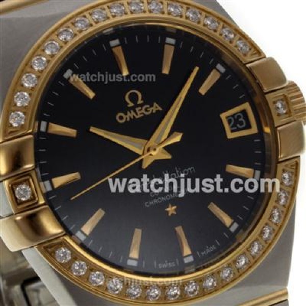 Best Quality Omega Constellation Replica Watches With Black Dials For Men