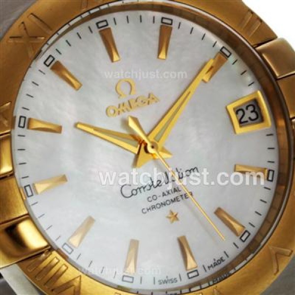 UK Best 1:1 Fake Omega Constellation With White Dials For Men
