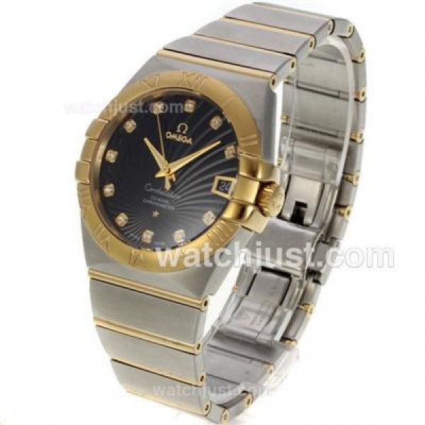 AAA Quality Omega Constellation Fake Watches With Black Dials For Men