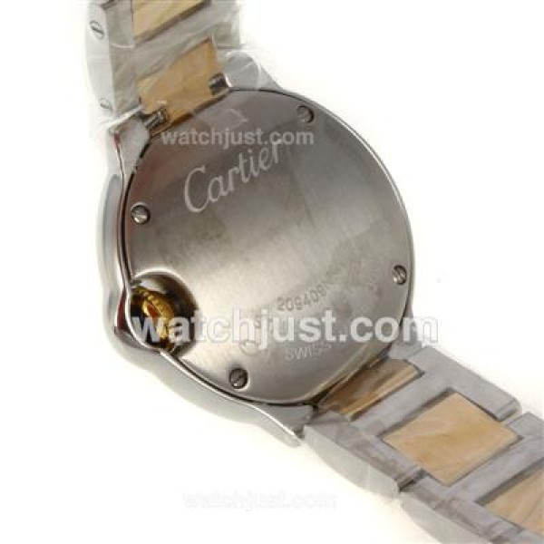 Cartier Ballon bleu de Cartier Swiss ETA Quartz Movement Two Tone with White Dial-Sapphire Glass-Lady Size