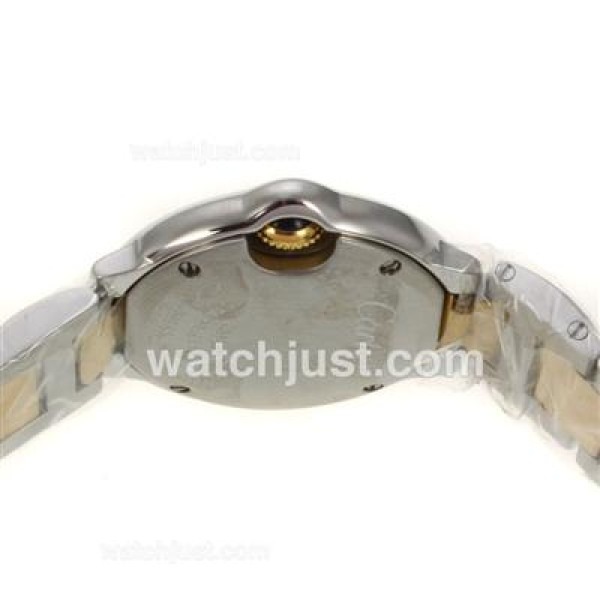 Cartier Ballon bleu de Cartier Swiss ETA Quartz Movement Two Tone with White Dial-Sapphire Glass-Lady Size