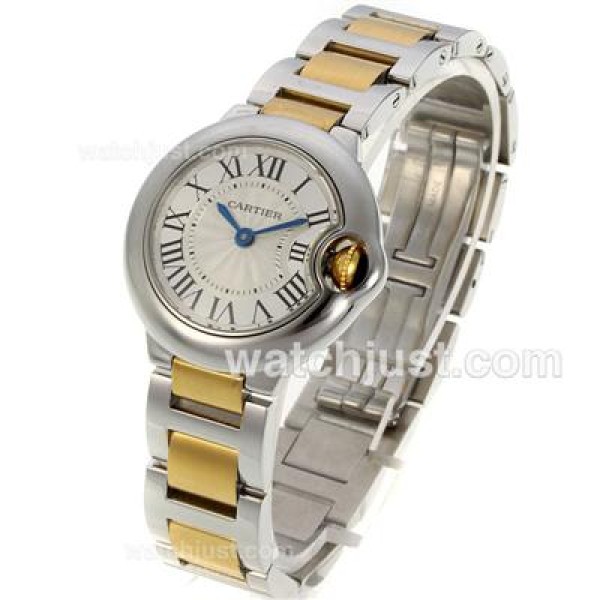 Cartier Ballon bleu de Cartier Swiss ETA Quartz Movement Two Tone with White Dial-Sapphire Glass-Lady Size