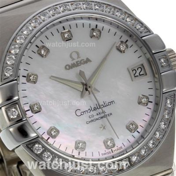 Swiss Made Omega Constellation Replica Watches With White Dials For Sale