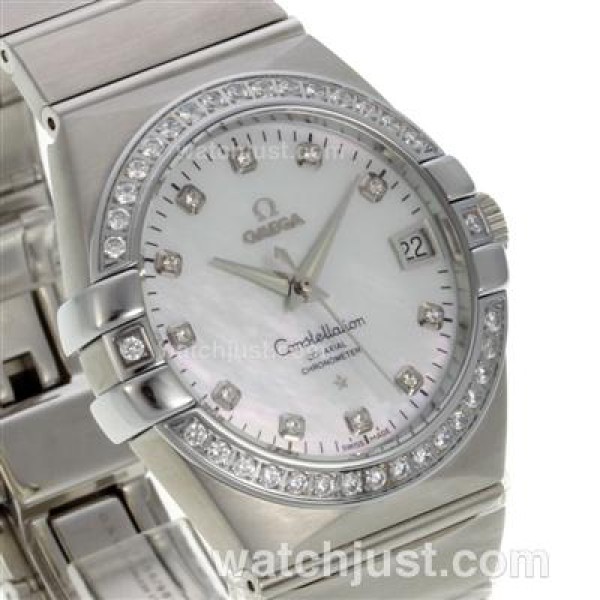 Swiss Made Omega Constellation Replica Watches With White Dials For Sale
