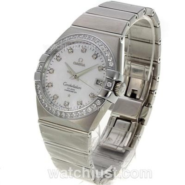 Swiss Made Omega Constellation Replica Watches With White Dials For Sale