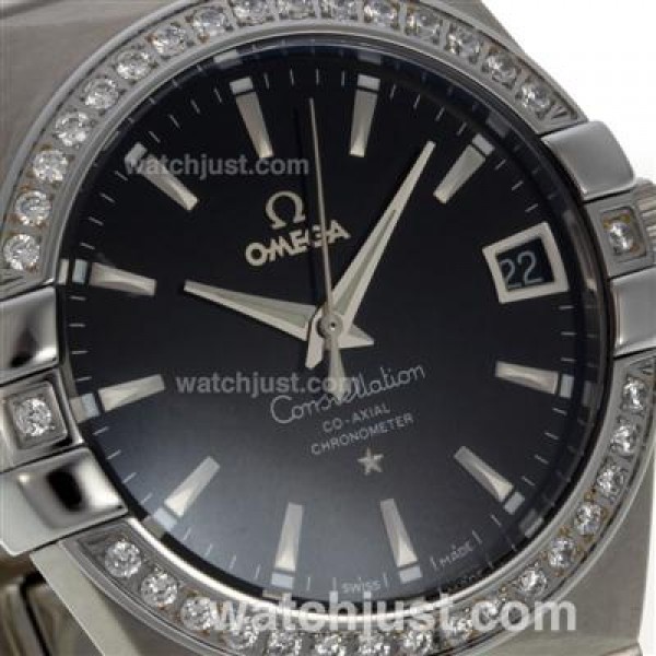 Best 1:1 Omega Constellation Replica Watches With Black Dials For Sale