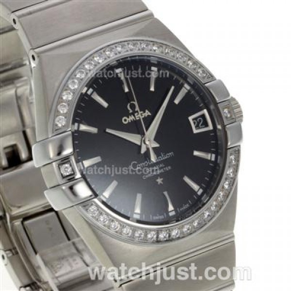 Best 1:1 Omega Constellation Replica Watches With Black Dials For Sale