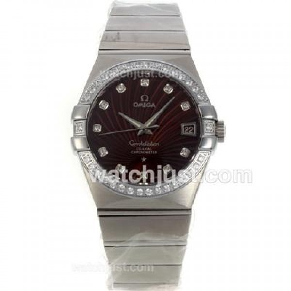 Best 1:1 Omega Constellation Fake Watches With Brown Dials For Men